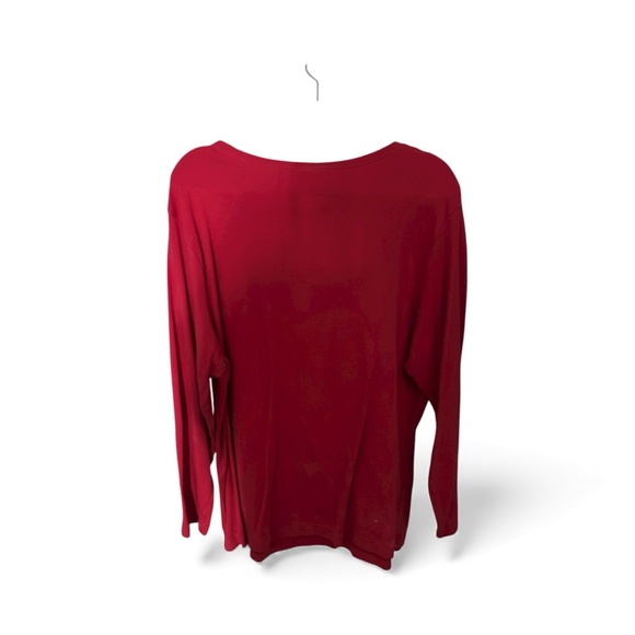 Christmas long sleeve crew neck shirt,
size 1x see measurements in picture - Picture 2 of 9